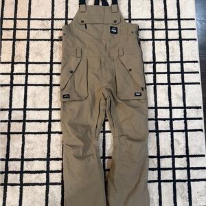Dope Snow Notorious B.I.B Bib Pants Walnut L Insulated Skiing Snowboarding